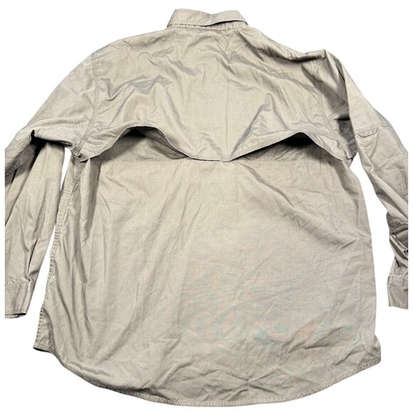 5.11 Tactical Mens Size XL Tundra Green Vented Taclite Pro Ripstop Button Shirt - Picture 3 of 5